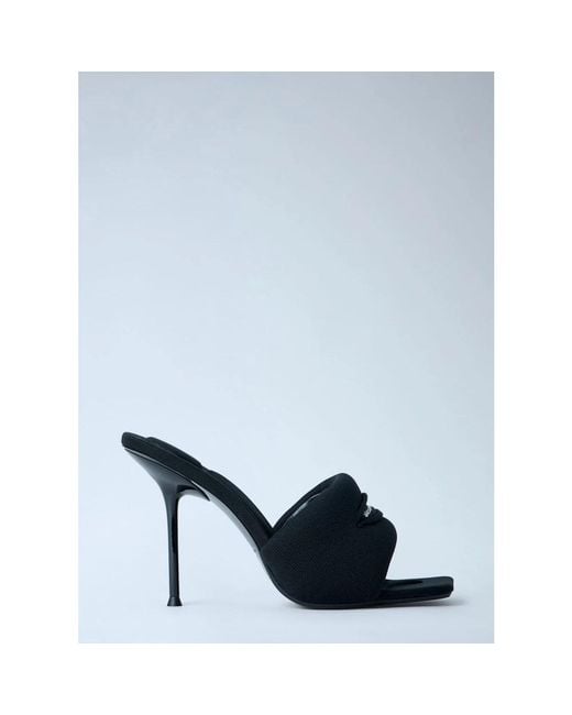 Alexander Wang Blue Heeled Mules