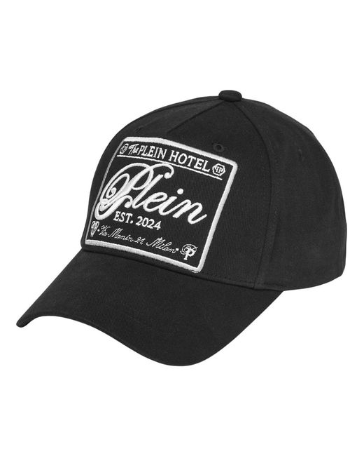 Philipp Plein Baseball Cap Label in het Black