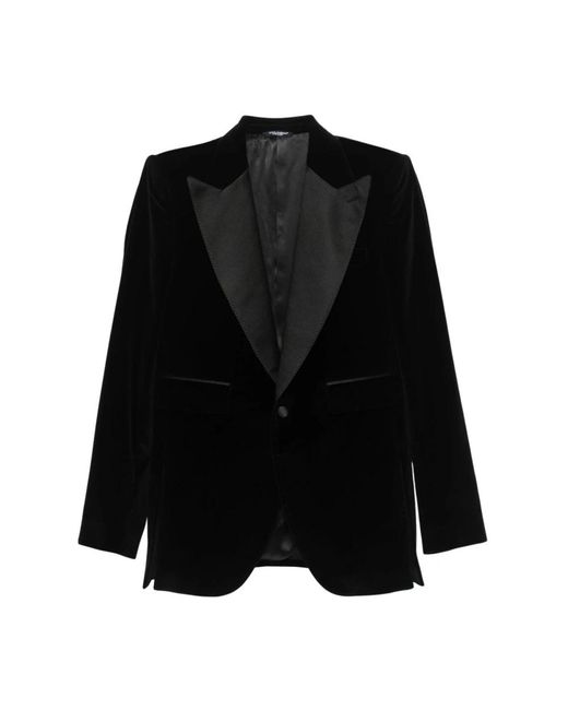 Dolce & Gabbana Black Blazers for men