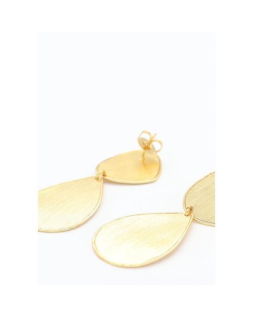 LOTT.gioielli Metallic Cl Stone Shape Drop Double