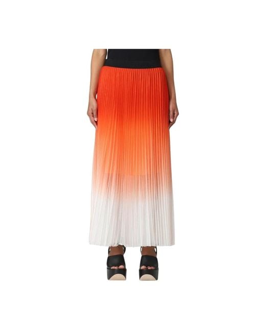 Karl Lagerfeld Orange Maxi Skirts