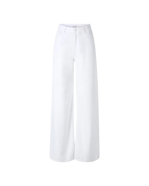 Wide Jeans Rich & Royal de color White
