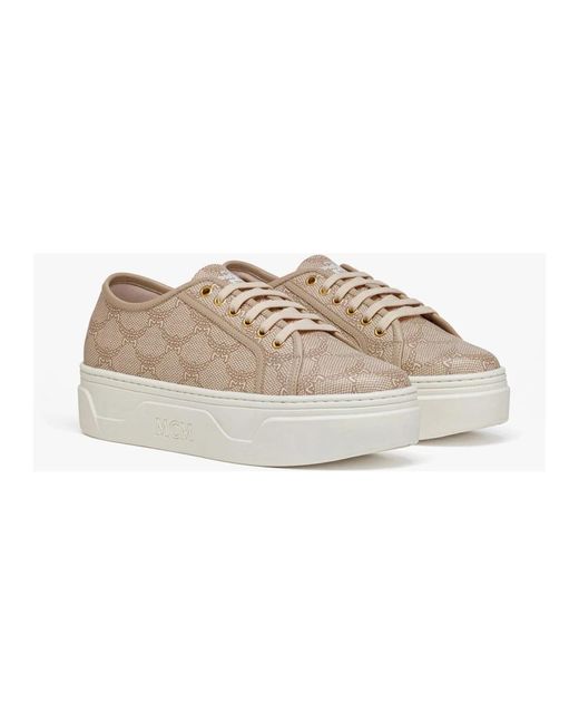 MCM Natural Sneakers