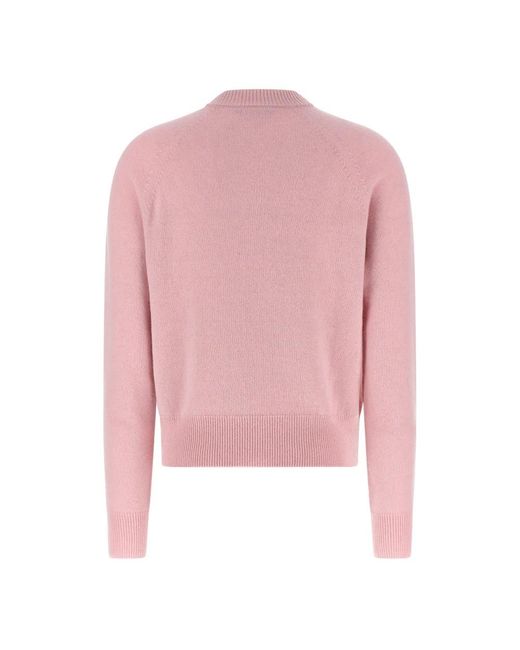Balmain Pink Round-Neck Knitwear