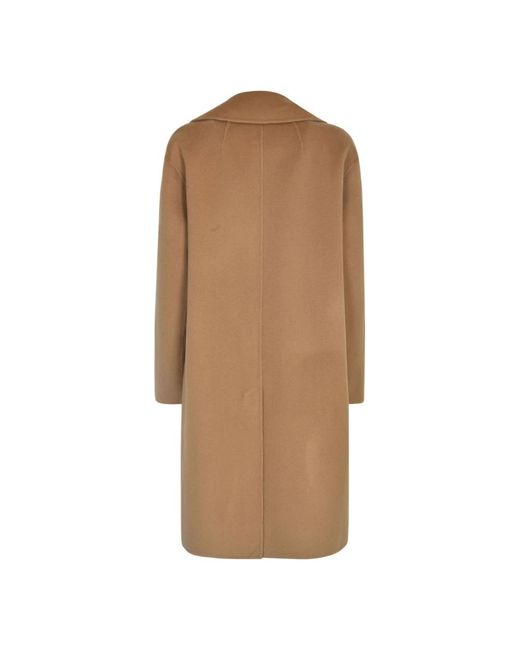 Pinko Brown Single-Breasted Coats