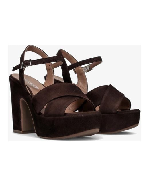 Sangiorgio Brown High Heel Sandals