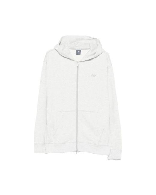 New Balance White Zip-Throughs for men