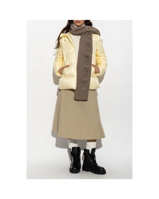 Moncler Jassen ,Geel ,Serittes Down Jacket in het Natural