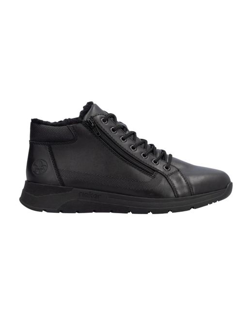 Rieker Schwarze, lässige, geschlossene stiefeletten in Black für Herren