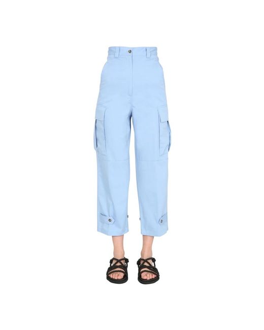 MSGM Pantalone Pants in het Blue