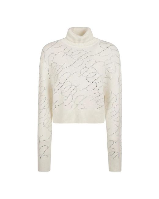Knitwear > turtlenecks Blumarine en coloris White
