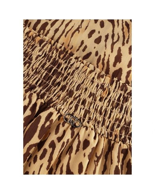 Liu Jo Kleedjes ,Bruin ,Bruine Wikkeljurk Charme in het Brown