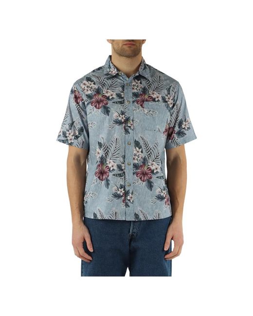 Replay Blue Short Sleeve Shirts for men