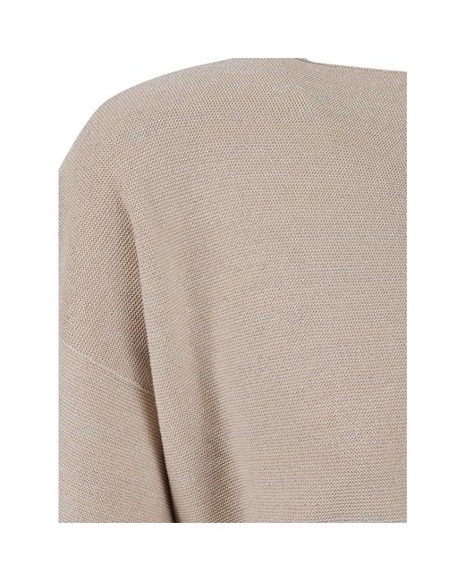 Fabiana Filippi Gray Round-Neck Knitwear