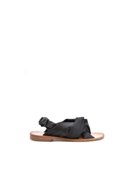 Pinko Black Flat Sandals