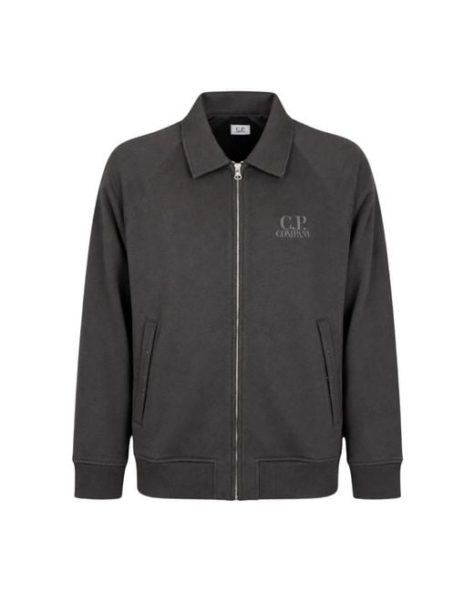 C P Company Black Zip-Throughs for men