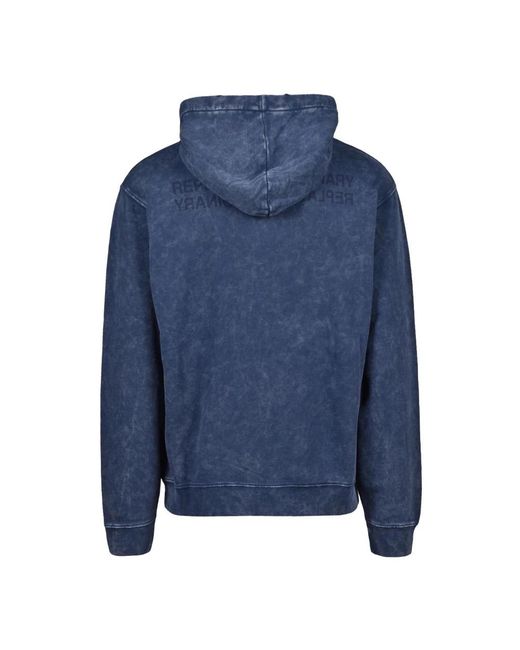 Replay Blue Hoodies for men