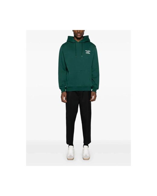 Drole de Monsieur Grüner logo hoodie baumwolle bedruckt in Green für Herren