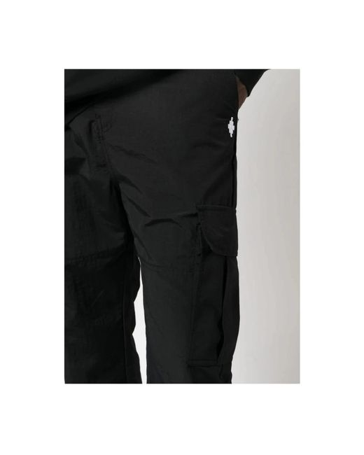 Trousers > straight trousers Marcelo Burlon pour homme en coloris Black