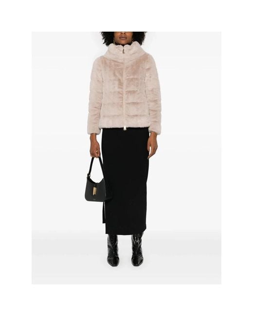 Herno Natural Faux Fur & Shearling Jackets