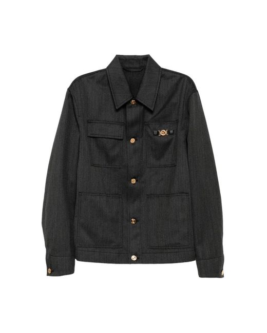 Versace Light Jackets in het Black voor heren