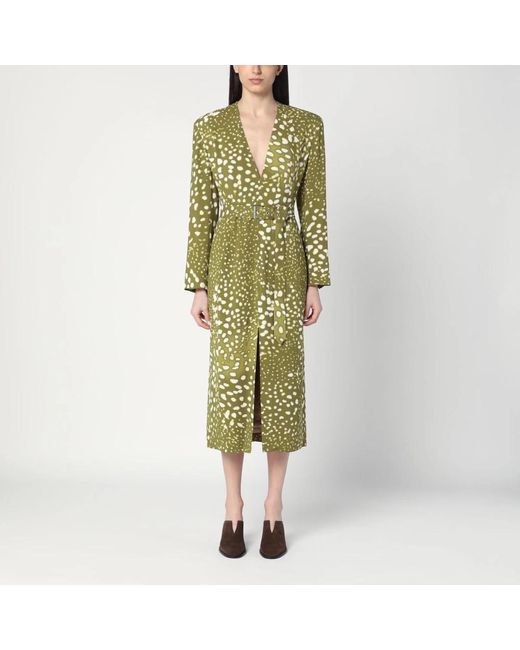 Dries Van Noten Midi Dresses in het Green