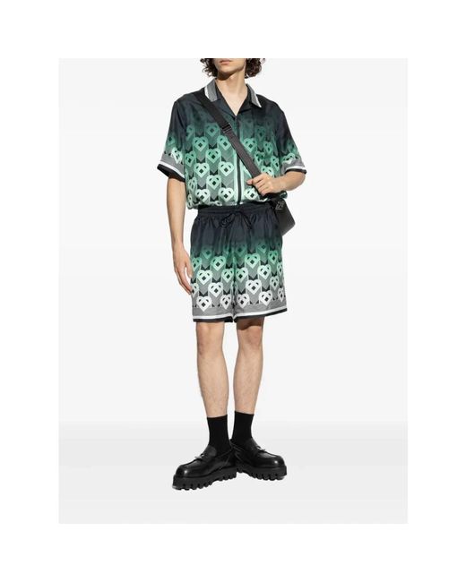 Casablanca Short Sleeve Shirts in het Green voor heren