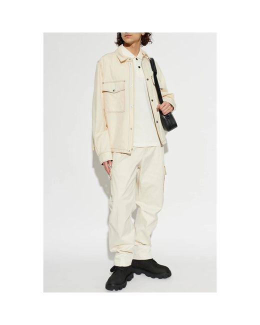 Moncler White Polo Shirts for men