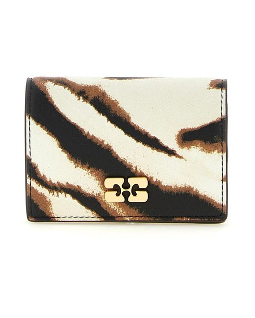 Ganni Metallic Bou Kartenhalter