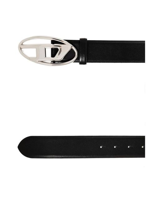 DIESEL Black Belts for men