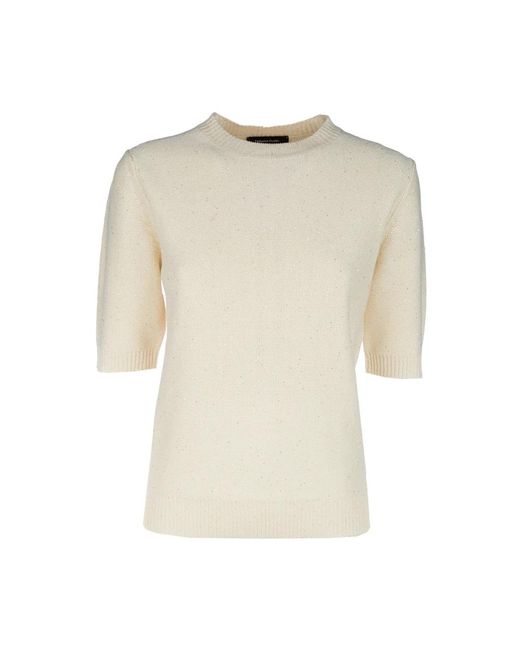 Fabiana Filippi Natural Round-Neck Knitwear