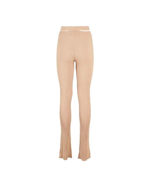 ANDREA ADAMO Natural Slim-Fit Trousers