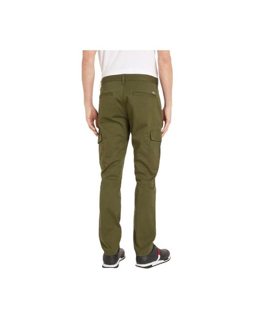 Tommy Hilfiger Green Straight Trousers for men