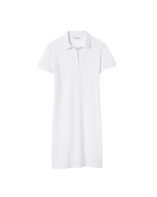Lacoste White Short Dresses