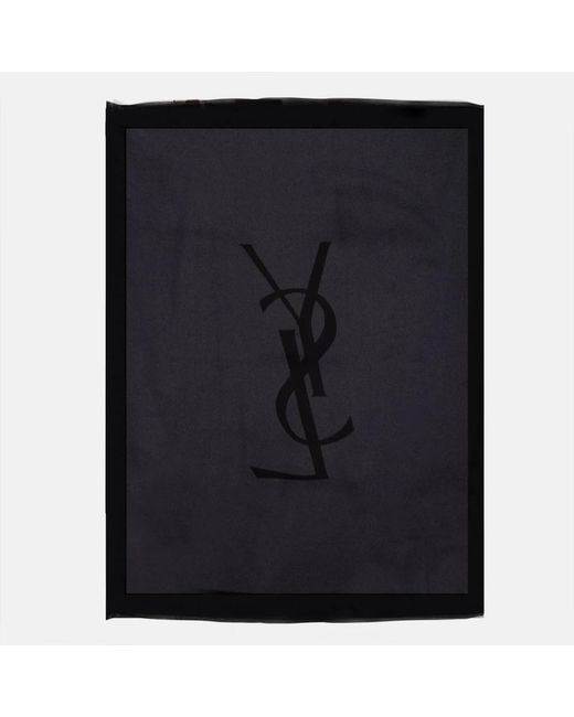 Saint Laurent Black Winter Scarves for men