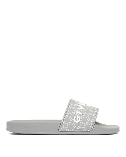 Givenchy White Sliders for men