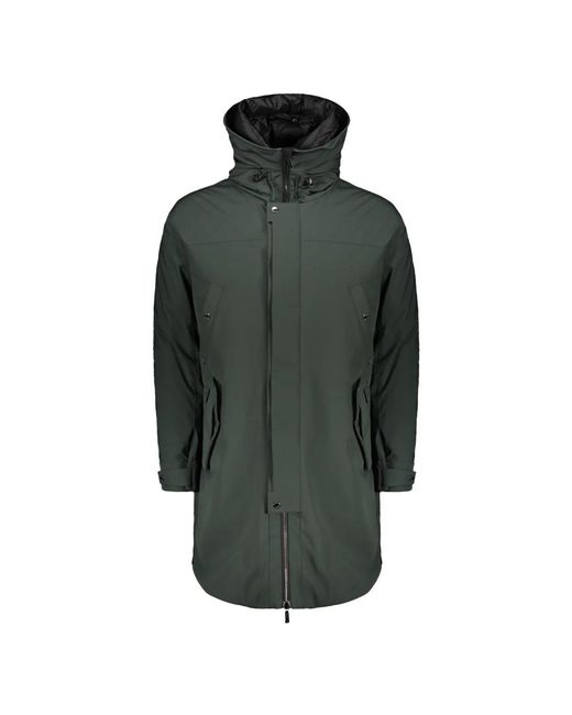 Moorer Jassen ,Groen ,Polyester Dubbel Gevoerde Parka Met Ganzendons in het Green voor heren