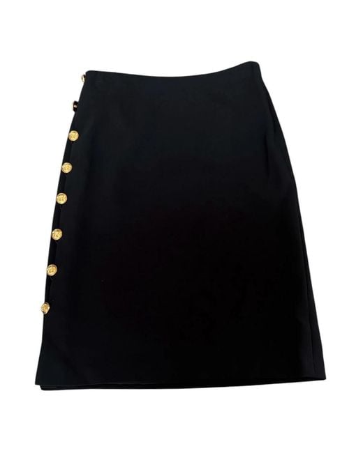 Versace Black Short Skirts
