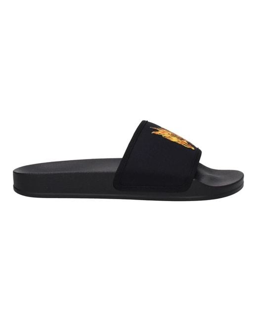 Palm Angels Black Sliders for men