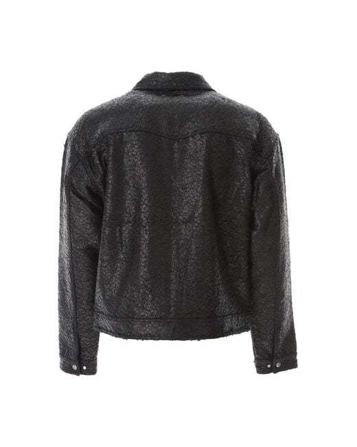 ANDERSSON BELL Black Leather Jackets for men