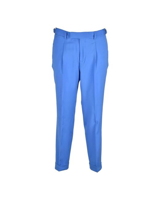 Paoloni Blue Suit Trousers for men