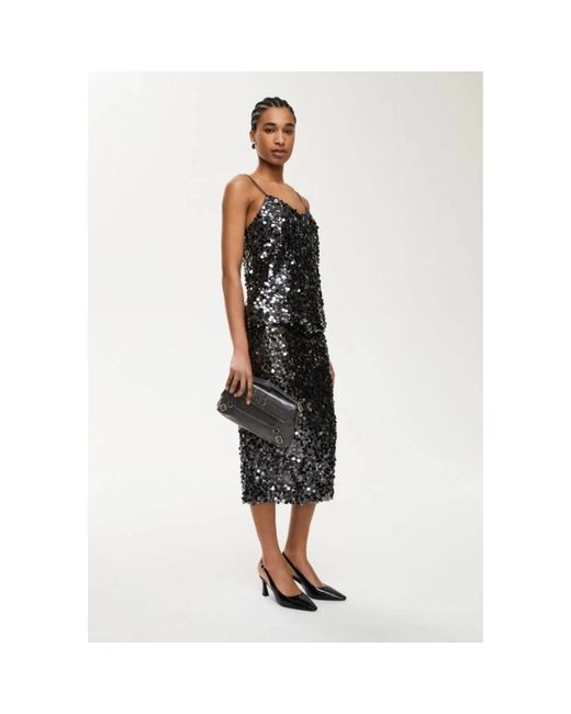 iBlues Black Midi Skirts