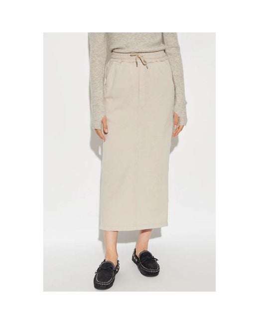 Midi Skirts Isabel Marant de color Natural