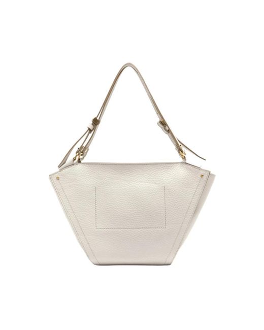 Gianni Chiarini White Shoulder Bags