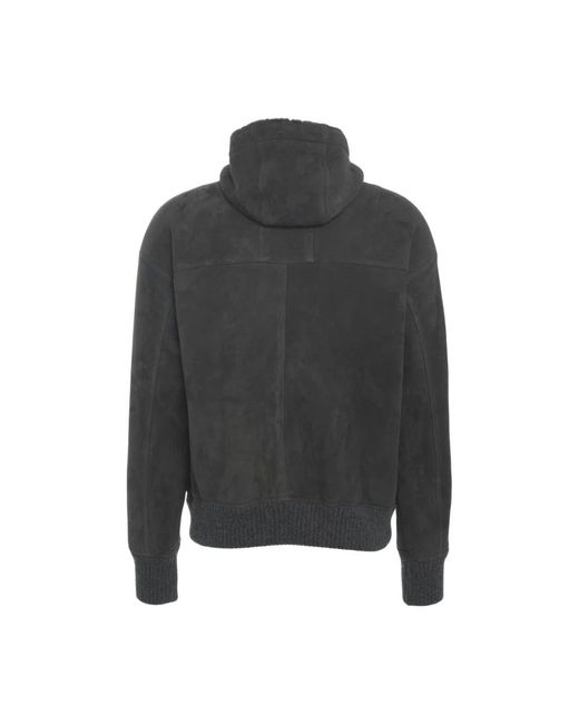 Giorgio Brato Gray Faux Fur & Shearling Jackets for men