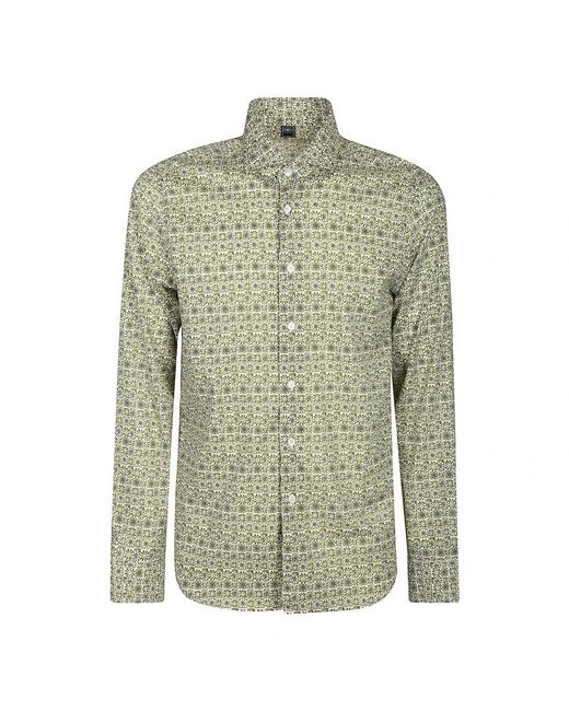 Fedeli Green Casual Shirts for men