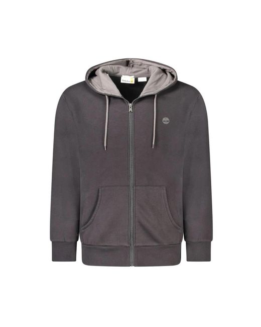 Timberland Hoodies & Sweatvesten ,Grijs ,Katoen Zwarte Katoenen Trui in het Gray voor heren