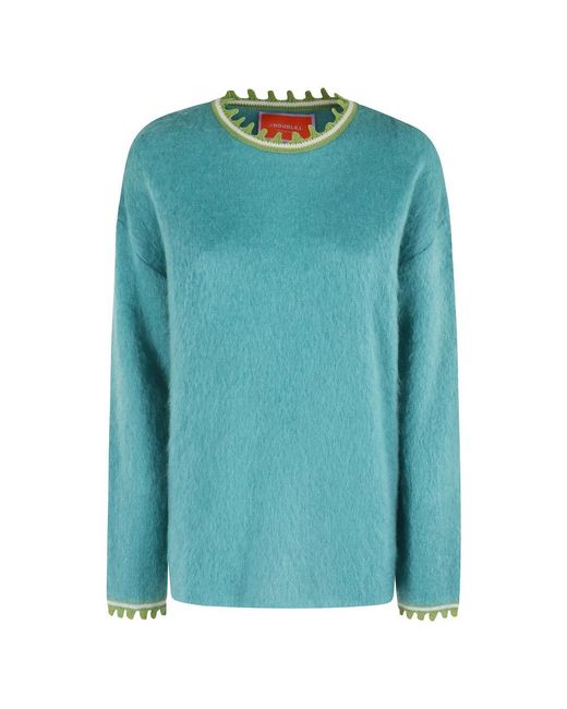 LaDoubleJ Blue Round-Neck Knitwear