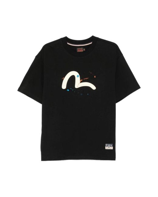 Evisu T-Hemden in het Black voor heren