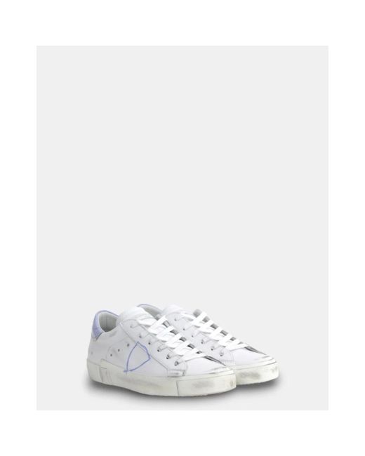 Philippe Model White Weiße leder sneakers